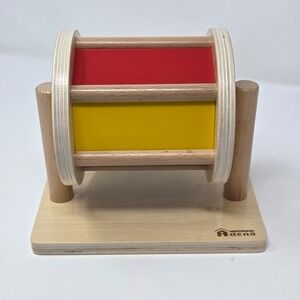 Adena Montessori Full-Size Spinning Drum Montessori Toys for Infant 6 - 12 Month